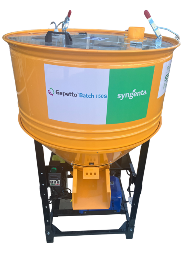 種子処理機「ゲペット」　シンジェンタジャパン